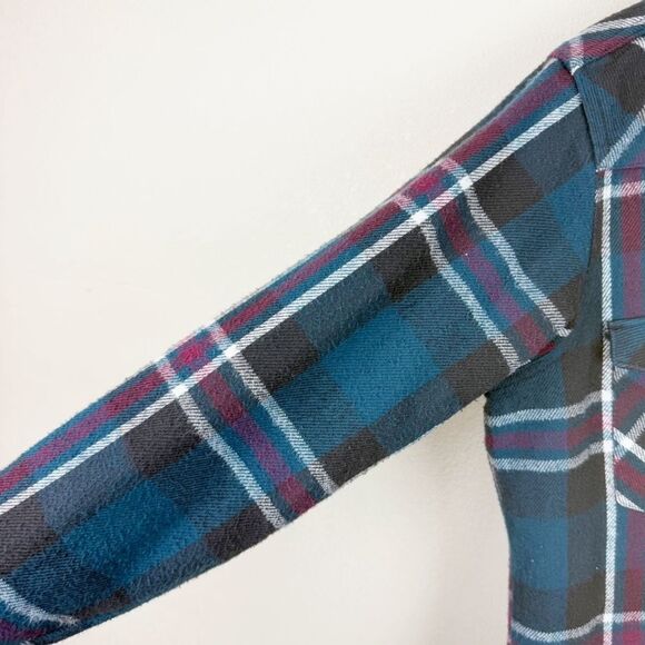 Wrangler Mens Vintage Plaid Pearl Snap Long Sleeve Top Shirt - Picture 4 of 5